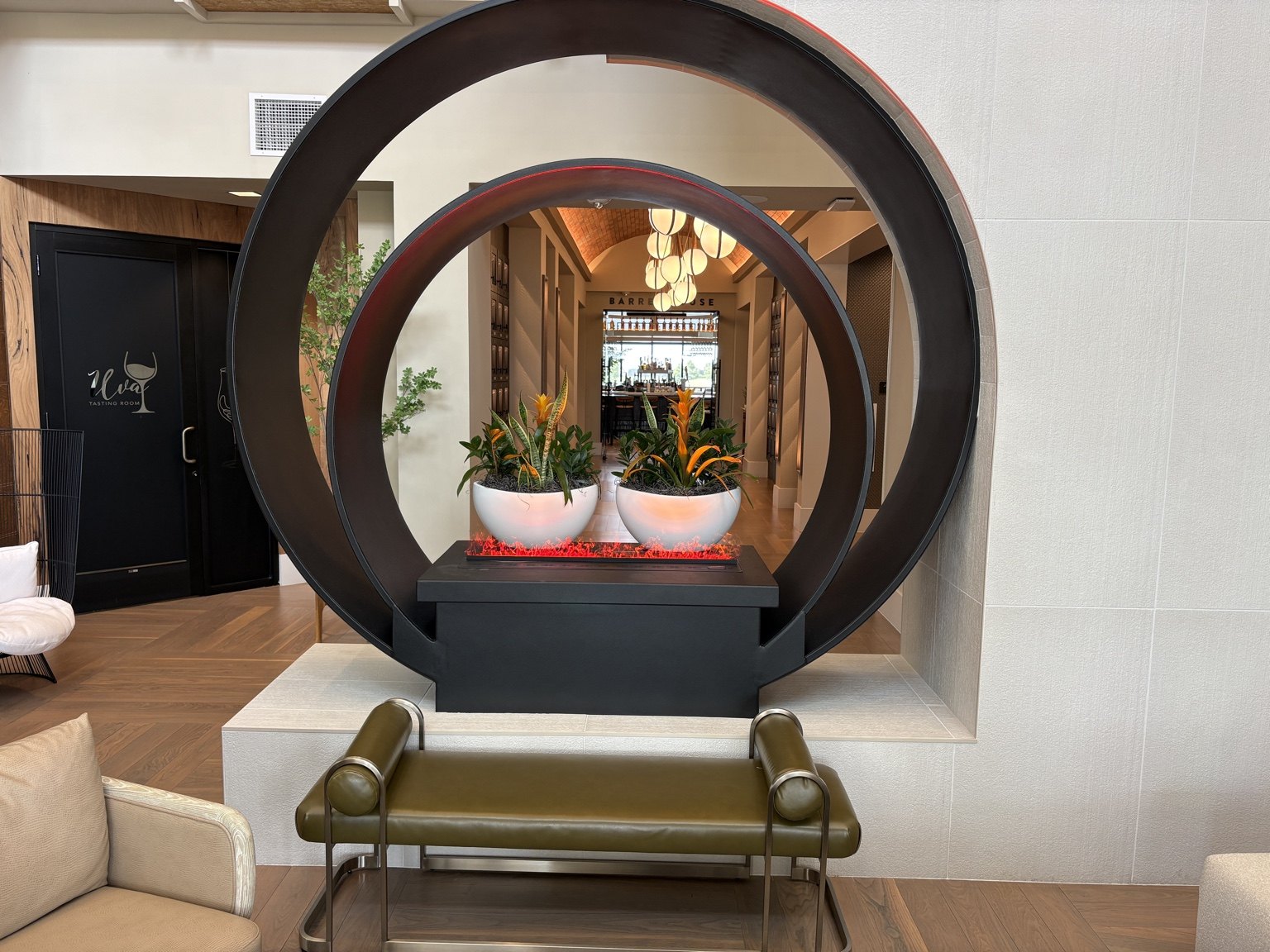 Sculptural circular installation