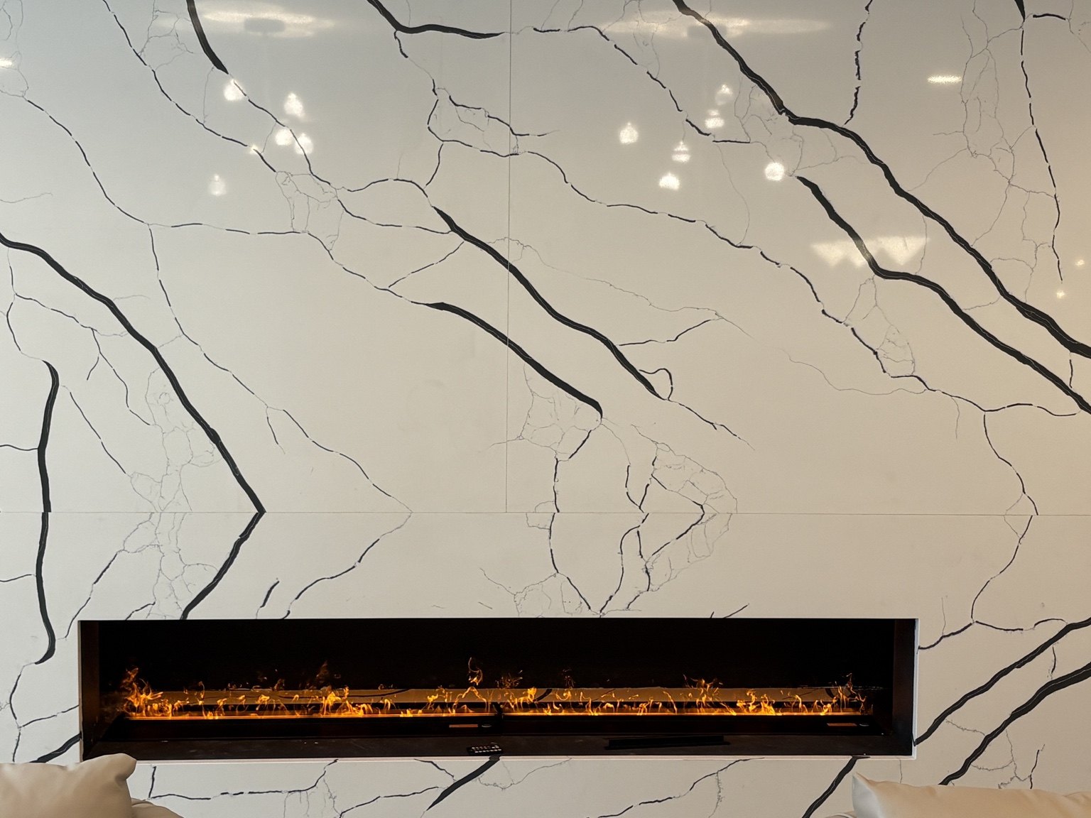 Marble feature wall